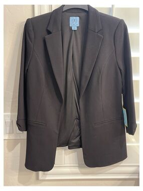 CeCe Black Women's Tailored Blazer Jacket